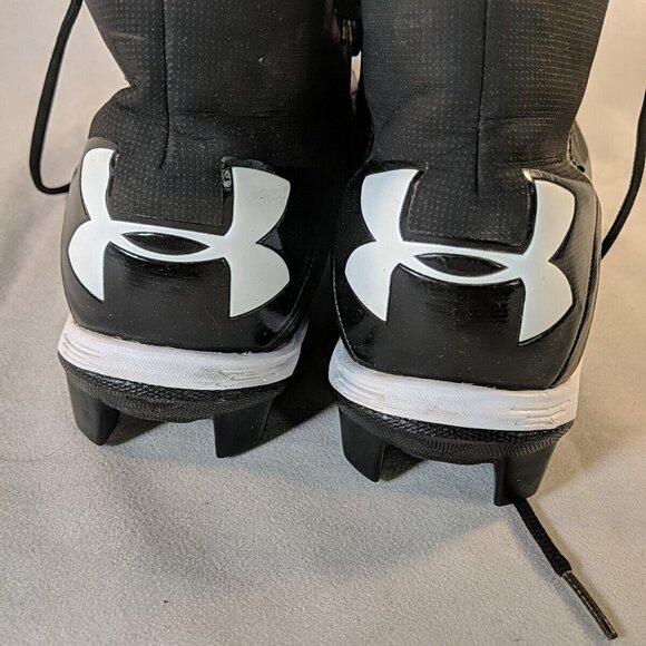 Under Armour Men 12 Renegade RM Football Cleats Shoes Black White 3000173-002 UA - Picture 13 of 13